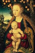 Lucas Cranach Virgin and Child under an Apple Tree painting